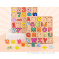 Alphabet puzzle en bois jouet en bois puzzle kids set